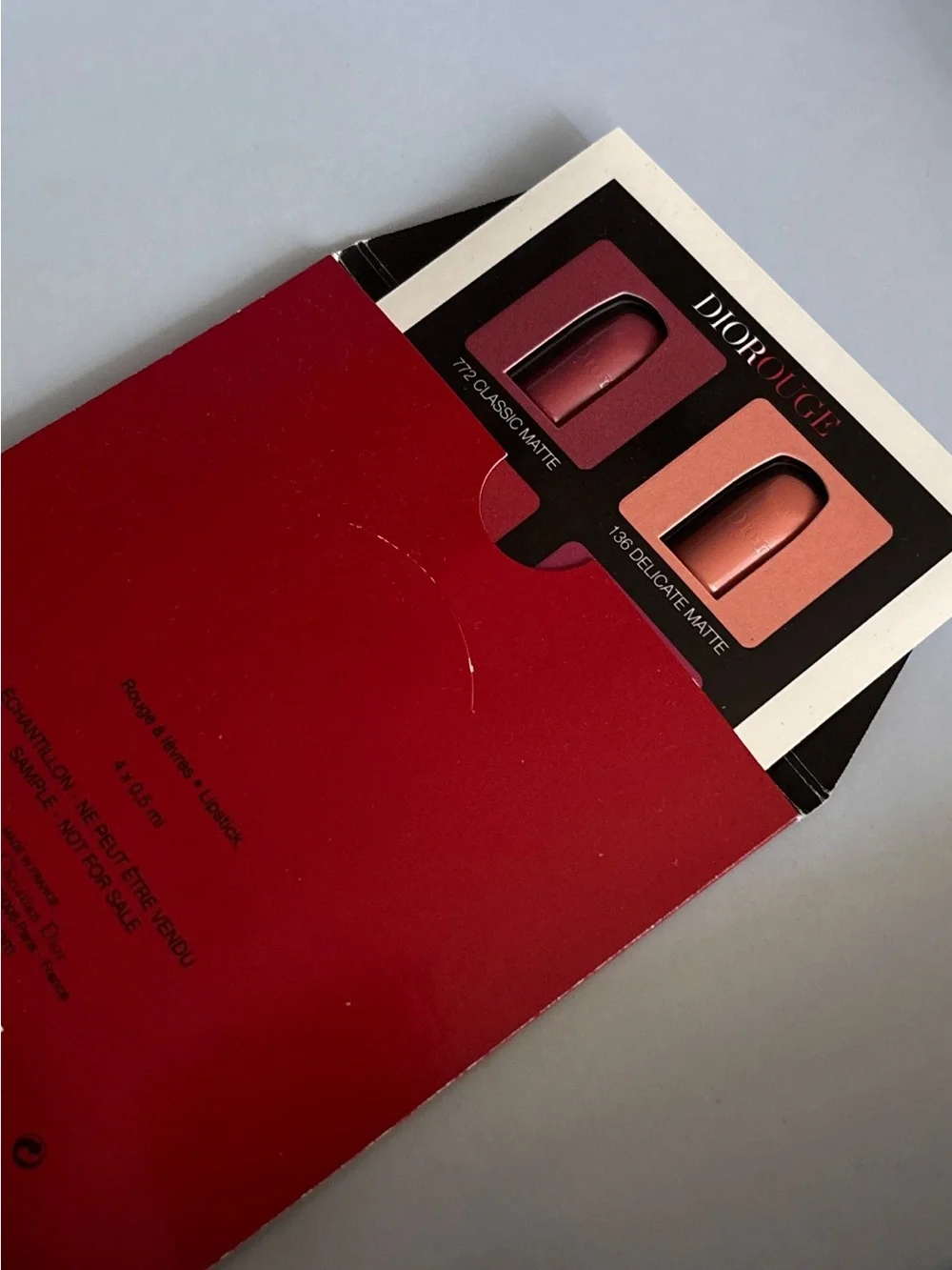 ☀️5/$20 Dior Rouge Dior Lipstick 4 Shade Matte Sample Palette + Mini Brush